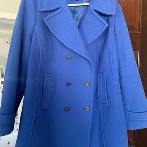 Talbots Royal Blue Double-Breasted Pea Coat